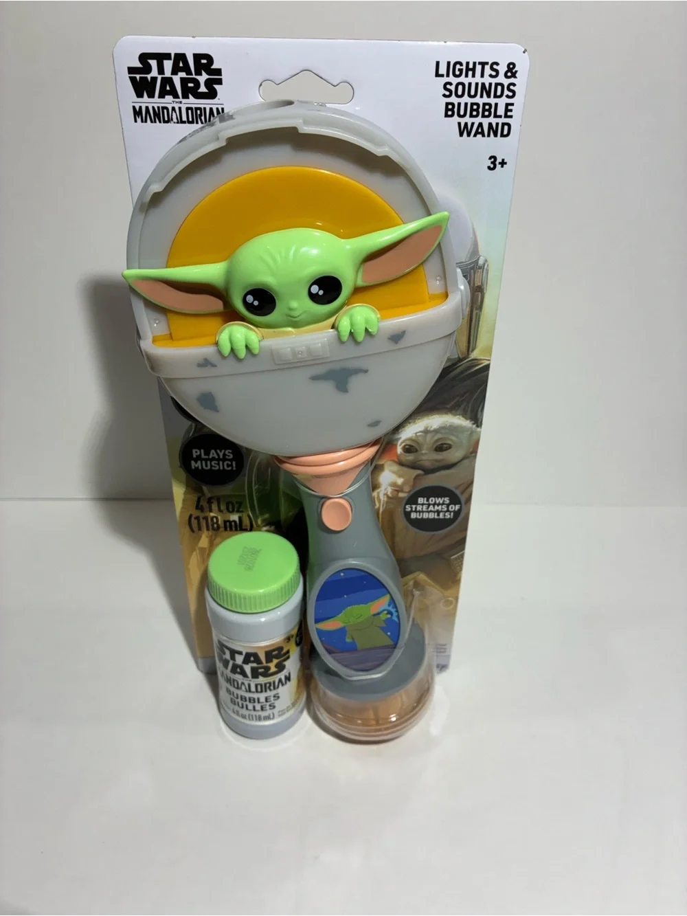Star Wars Grogu Bubble Wand Lights Sounds Little Kids Inc Mandalorian Toy